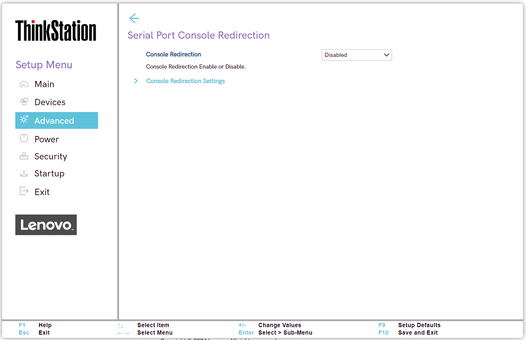 Serial Port Console Redirection (AMD) Lenovo CDRT Docs Site