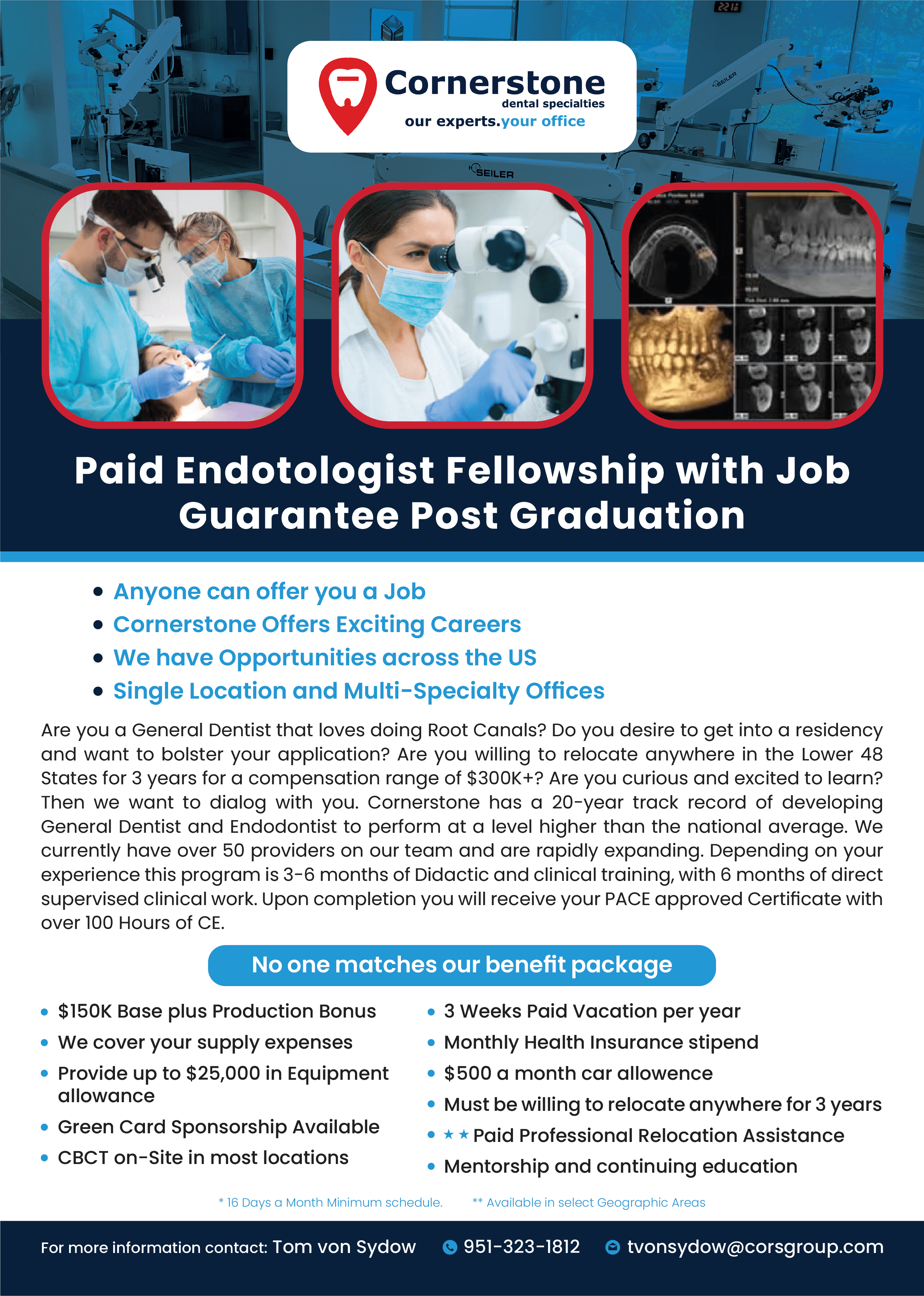 Fellowship Cornerstone Dental Specialties CDS