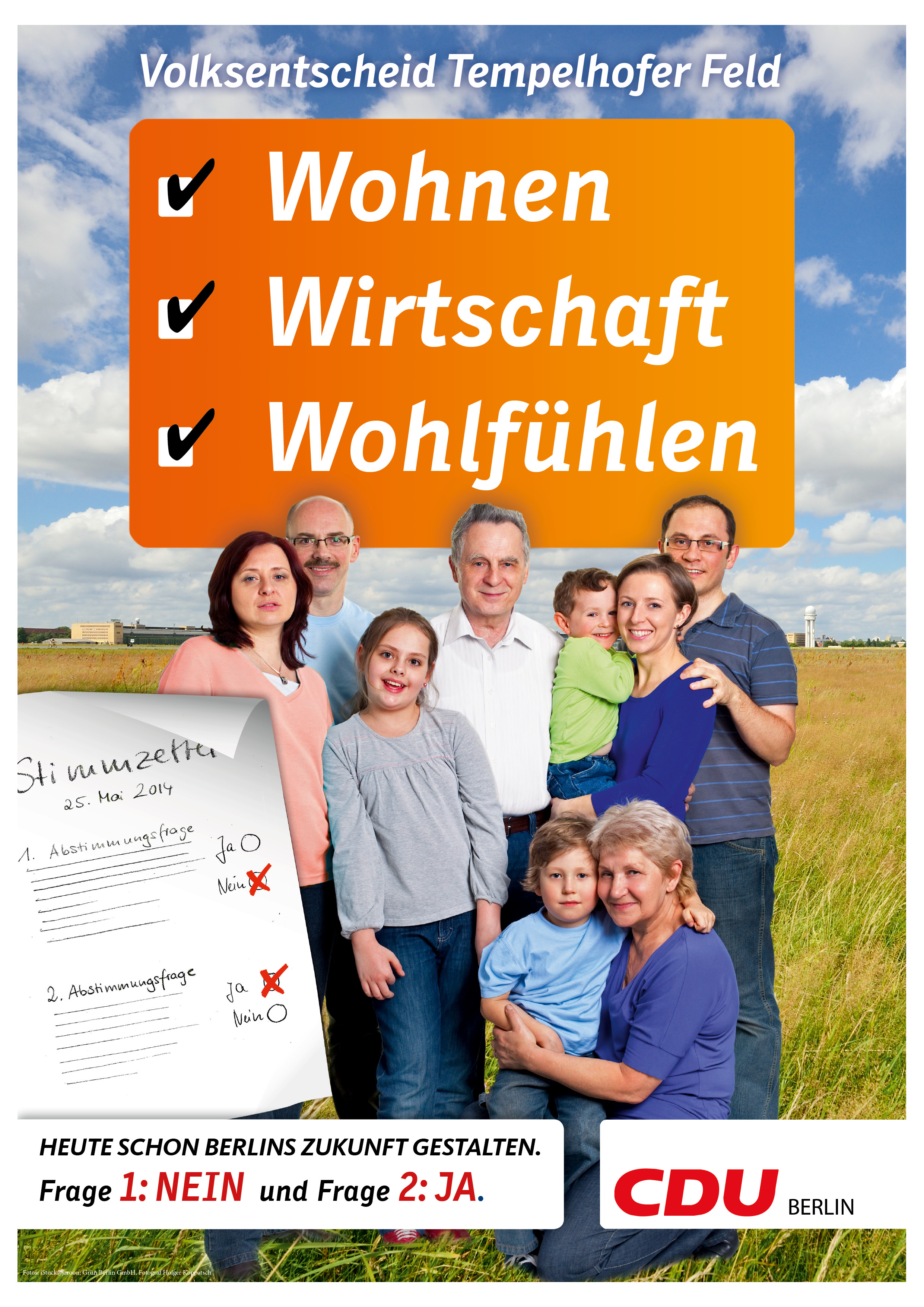 CDU Landesverband Berlin Plakatvorstellung zum Volksentscheid