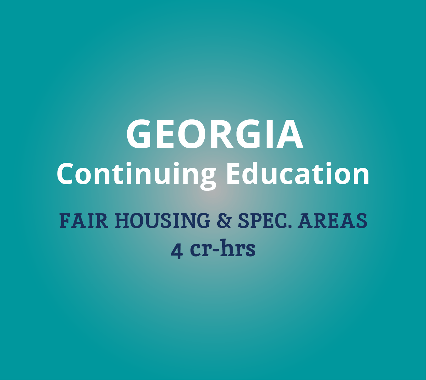 GA Fair Housing & Specialty Areas (GA.CE v.24) Moseley