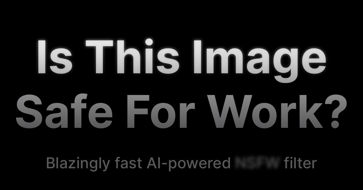 Is This Image NSFW?