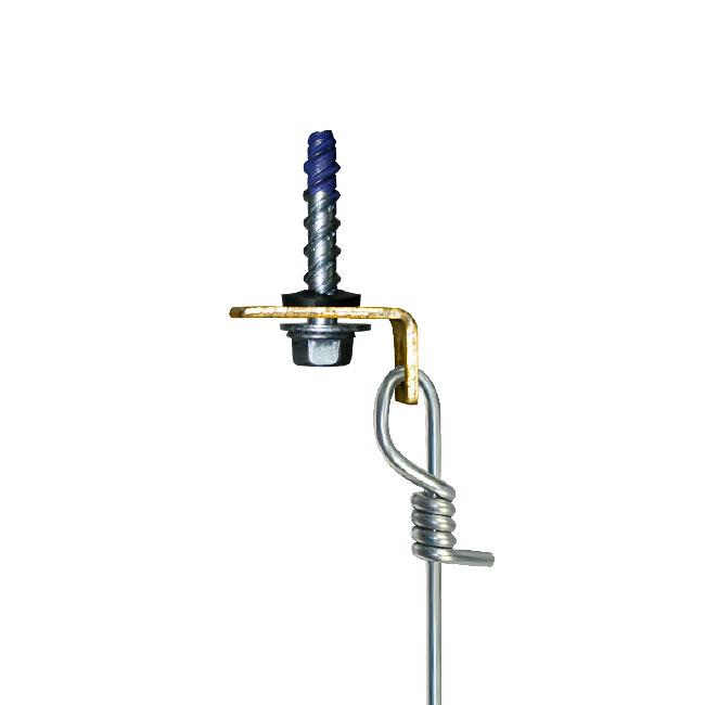 PreTied Ceiling Wire Wedge Bolt 1/4” x 13/4” with 90˚ Clip CEAS