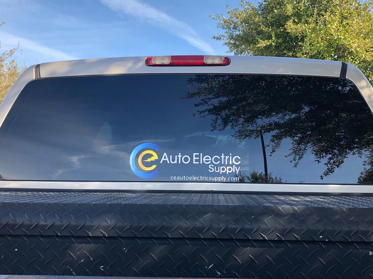 CE Auto Electric Supply Window Sticker CE Auto Electric Supply