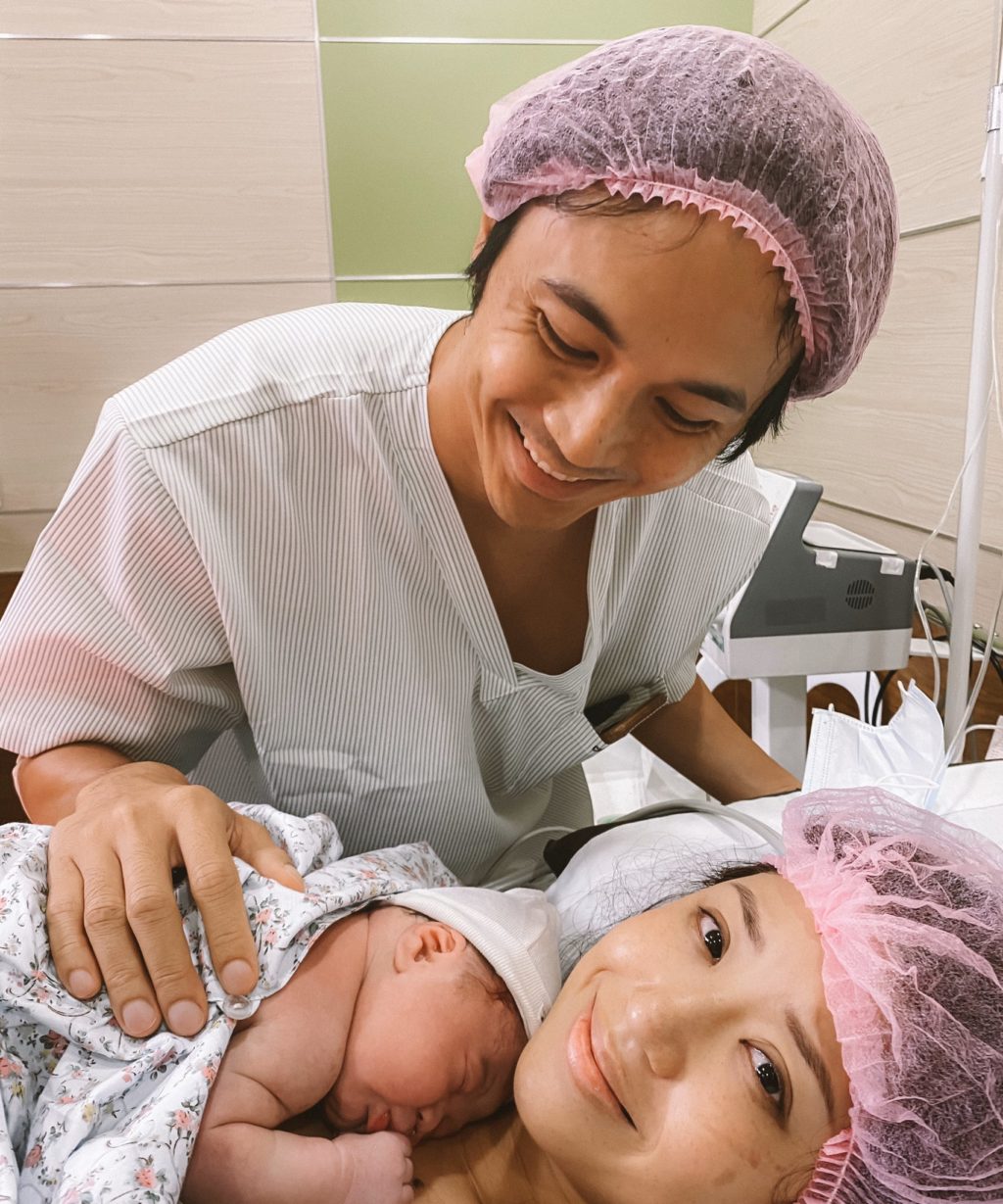 Cebuano celebrity couple Slater Young and Kryz Uy introduce firstborn