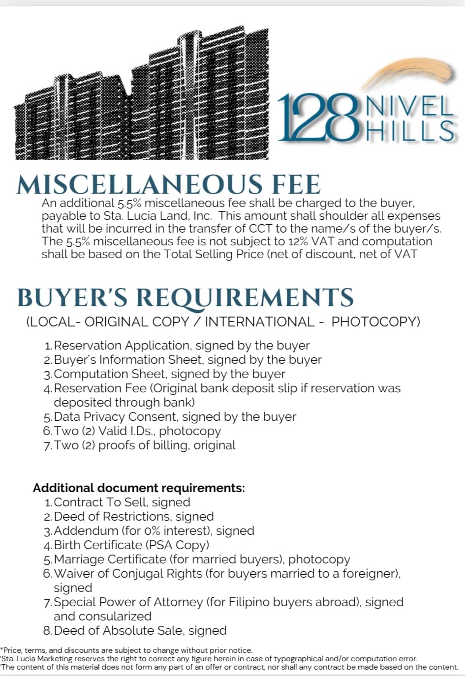 Requirements Cebu Daisy Homes