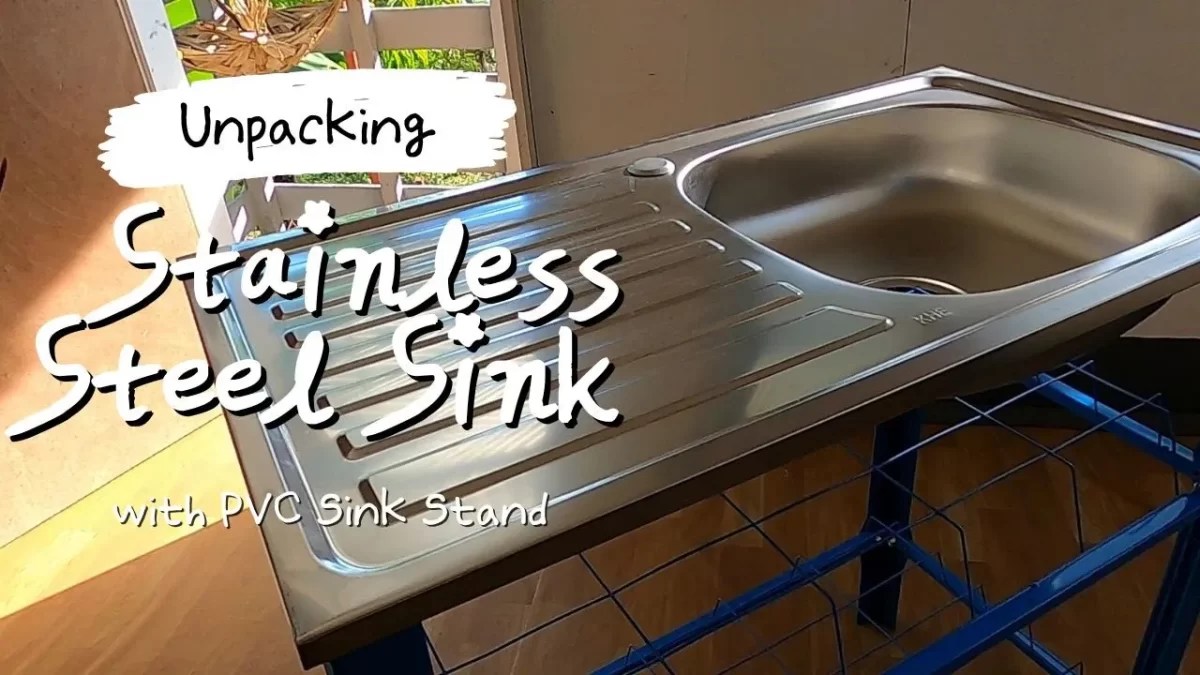 Installing a Stainless Steel Sink with a PVC Sink Stand for Outdoor Use Cebu Live