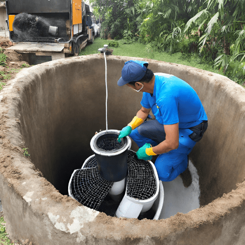 Filter Cleaning from Septic Tank RJJ Cebu Septic Tank Services