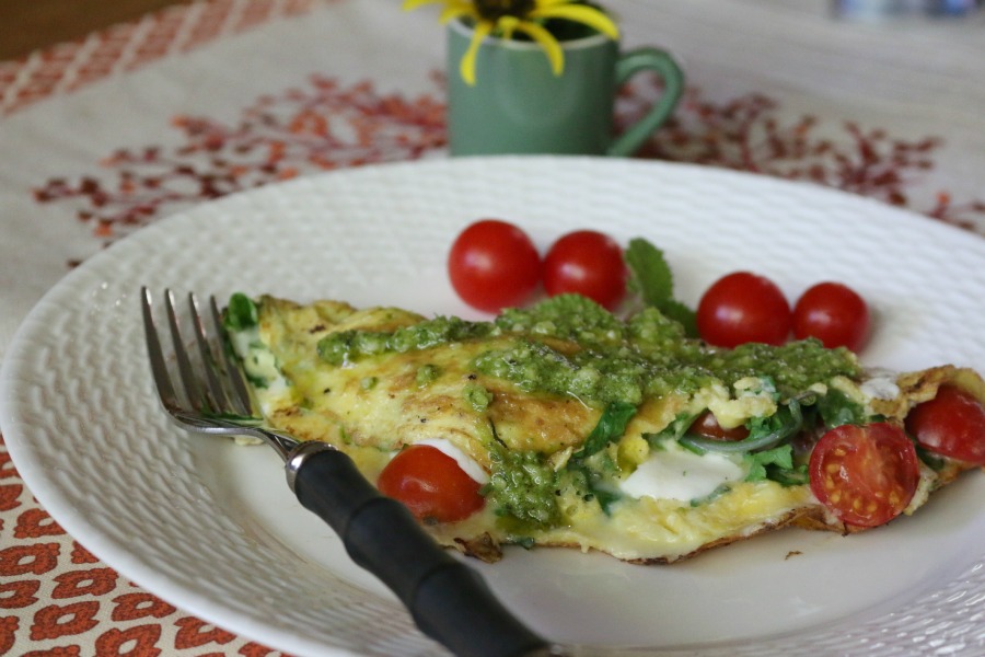 Italian Omelette with Pesto