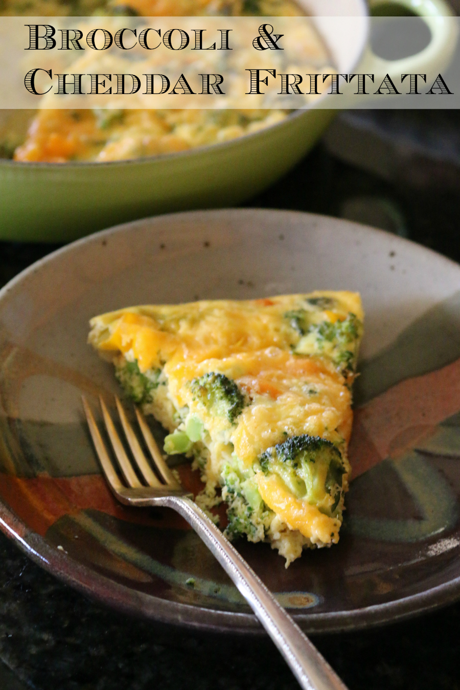 Cast Iron Broccoli and Cheddar Frittata