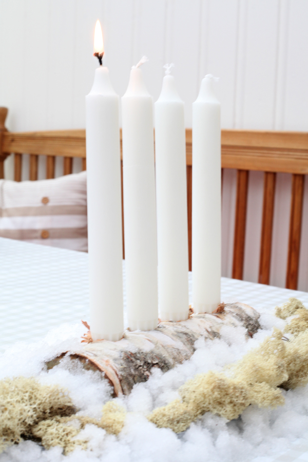 hemmagjord adventsljusstake Hemmagjord Adventsljusstake | Cecilia Winge