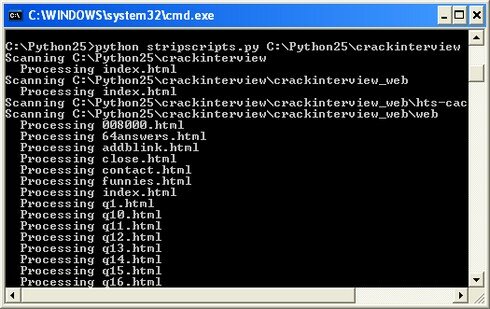 Le script Python en action
