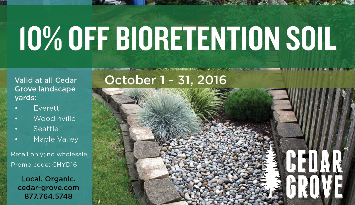 Rain Gardens Cedar Grove Organic Compost