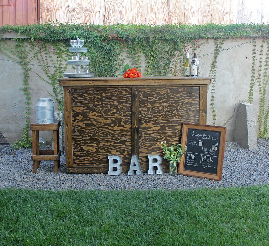 Rustic Bar Set Rental San Diego