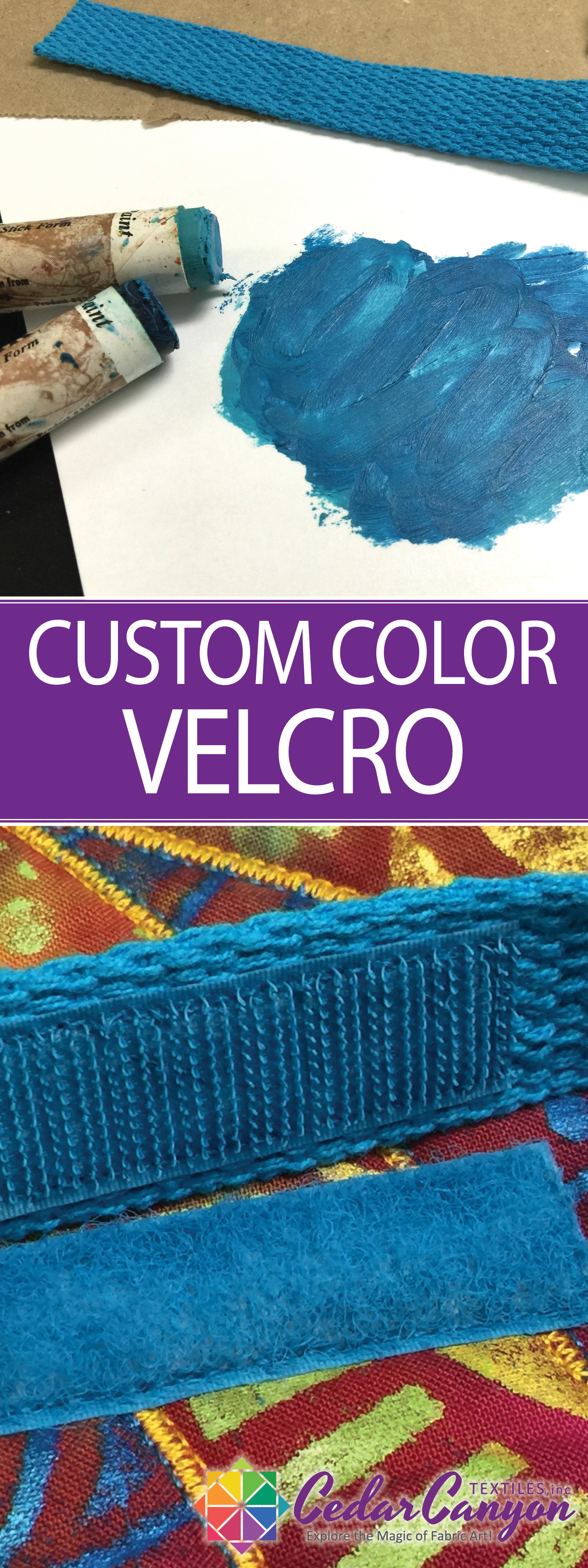 Custom Color Velcro to the Rescue! Cedar Canyon Textiles