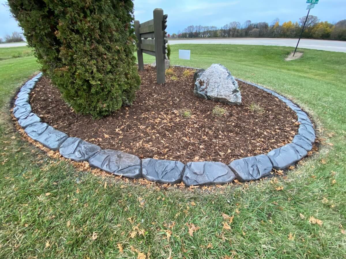 White Oaks HOA Entrance Cedar Creek Curbing