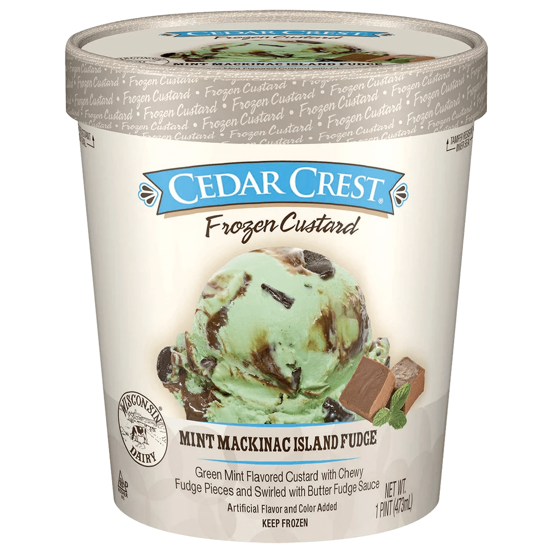 Mint Mackinac Island Fudge Custard Cedar Crest