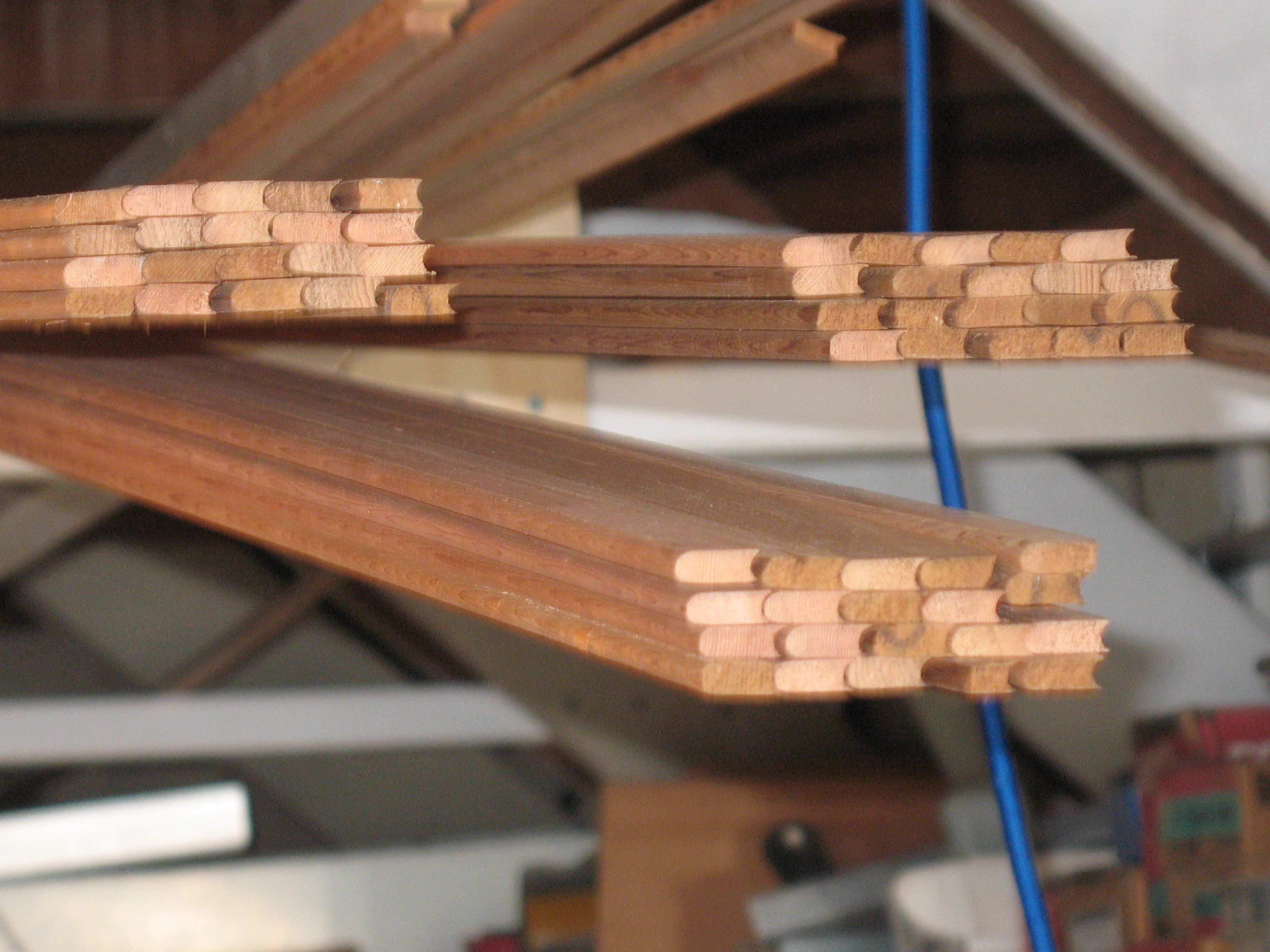 Routing Bead & Cove on the strips Cedar Dreams