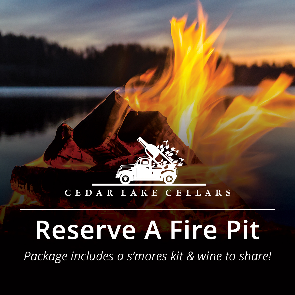 Fire Pit Rental Cedar Lake Cellars