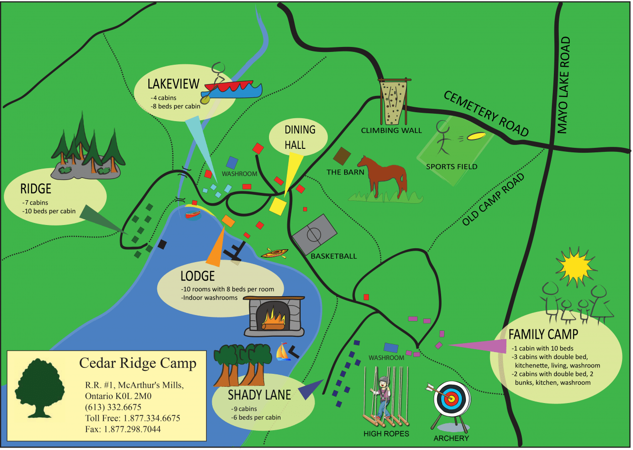 Cedar Ridge Colorado Map Camp Map Cedar Ridge