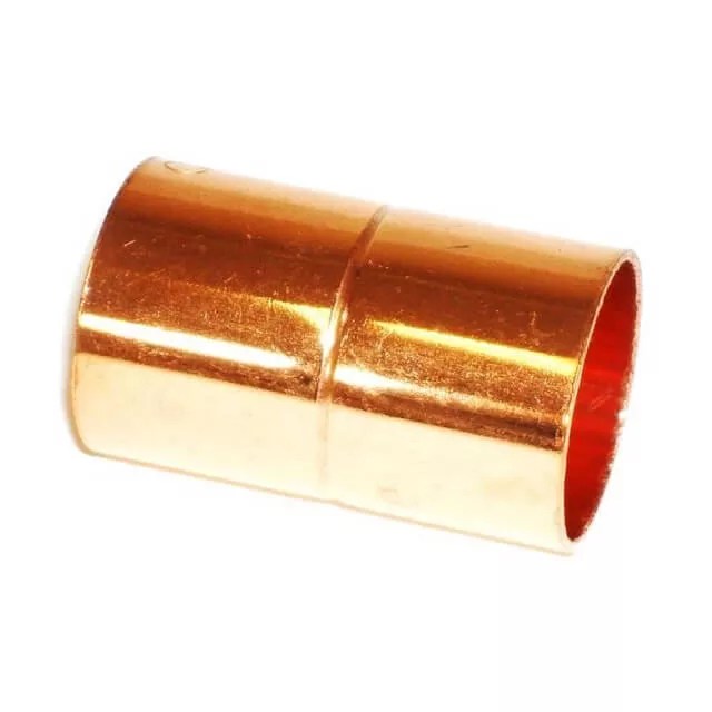 QE 1/4 INCH WROT COUPLING COPPER X COPPER FITTING (100 UNITS/ORDER
