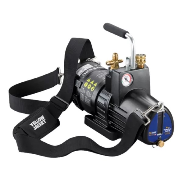 YELLOW JACKET 4 CFM REFRIGERANT EVACUATION VACUUM PUMP 1/2 HP 9 FT 110