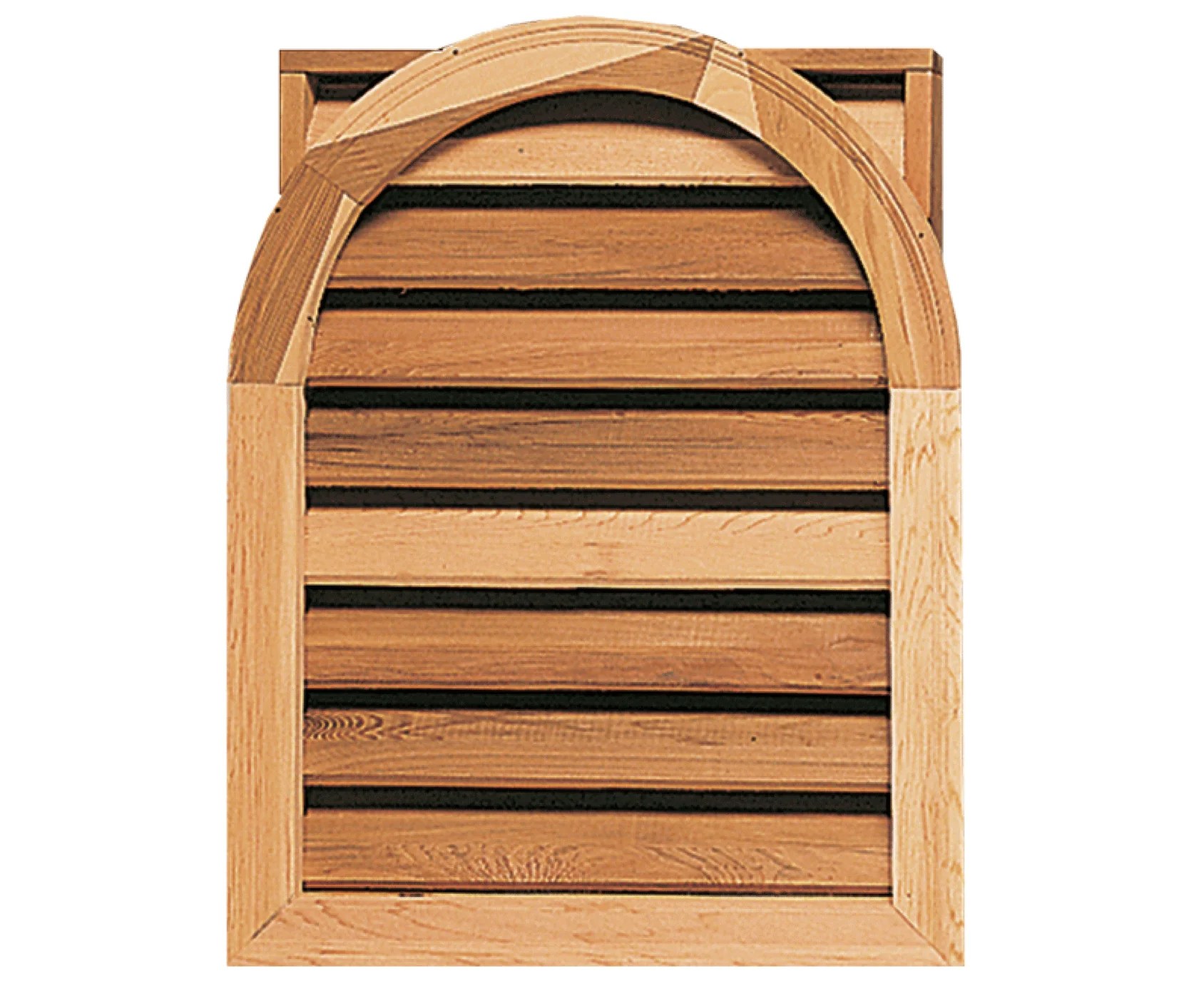 Rectangular Round Gable Vent Cedar Specialties
