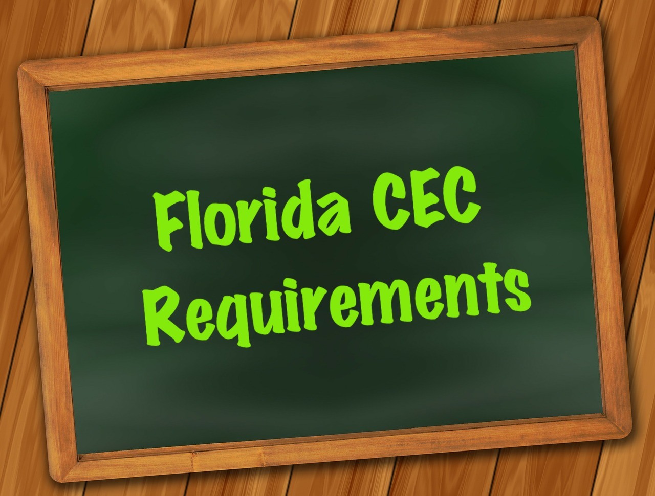 Florida CEC Requirements CEDO Inc.