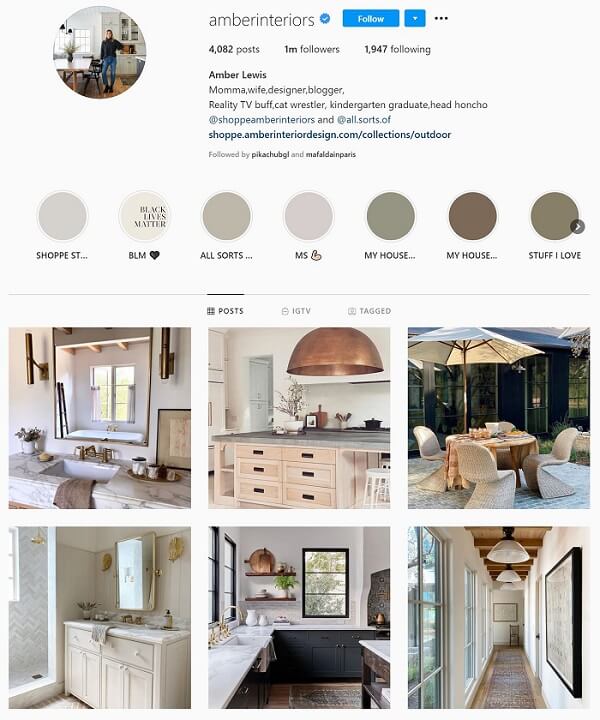 Amber Interior Design Instagram Matttroy