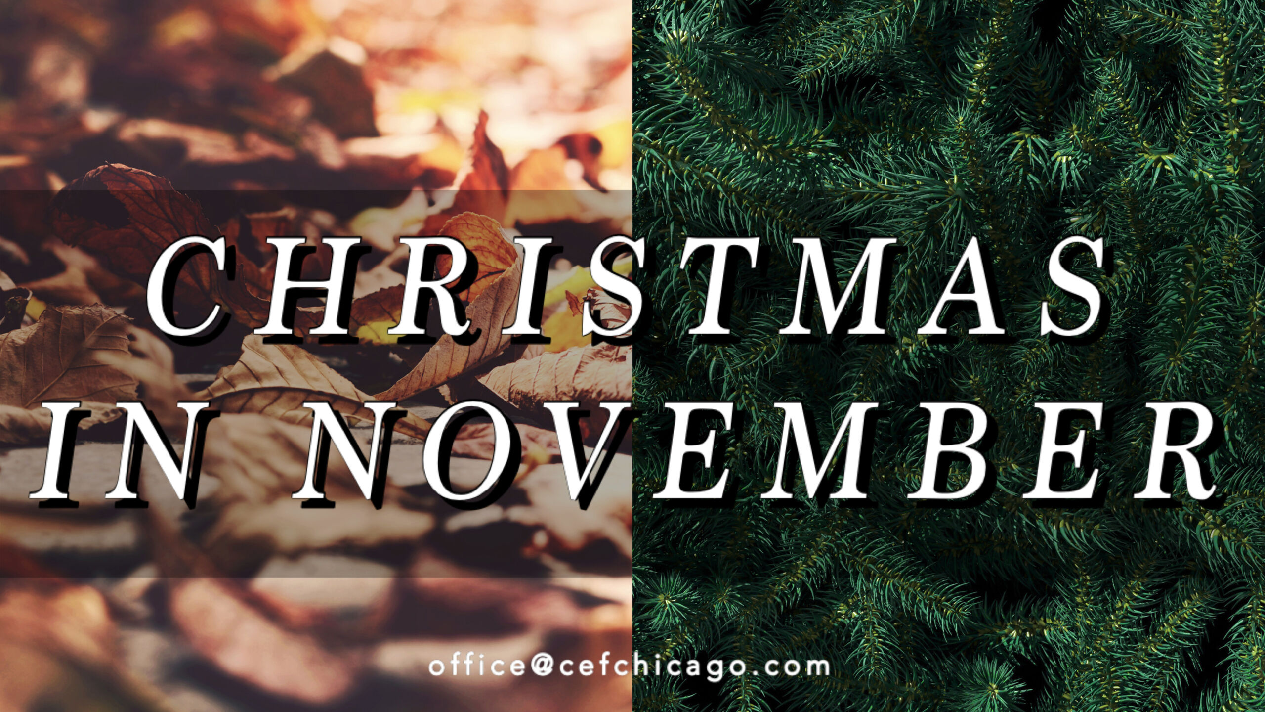 Christmas in November Child Evangelism Fellowship Chicago