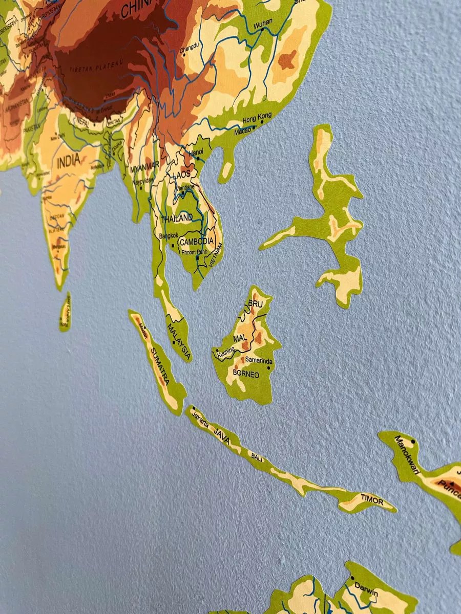 Sticker Map of the World Decal 68travel