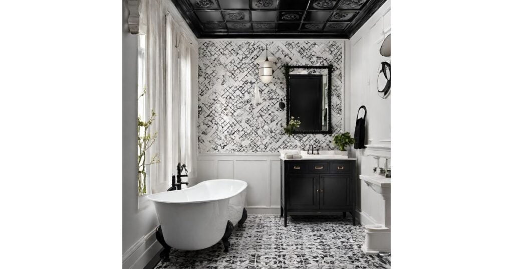 Creative black ceiling bathroom ideas for your Bathroom 2024