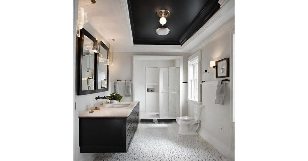 Creative black ceiling bathroom ideas for your Bathroom 2024