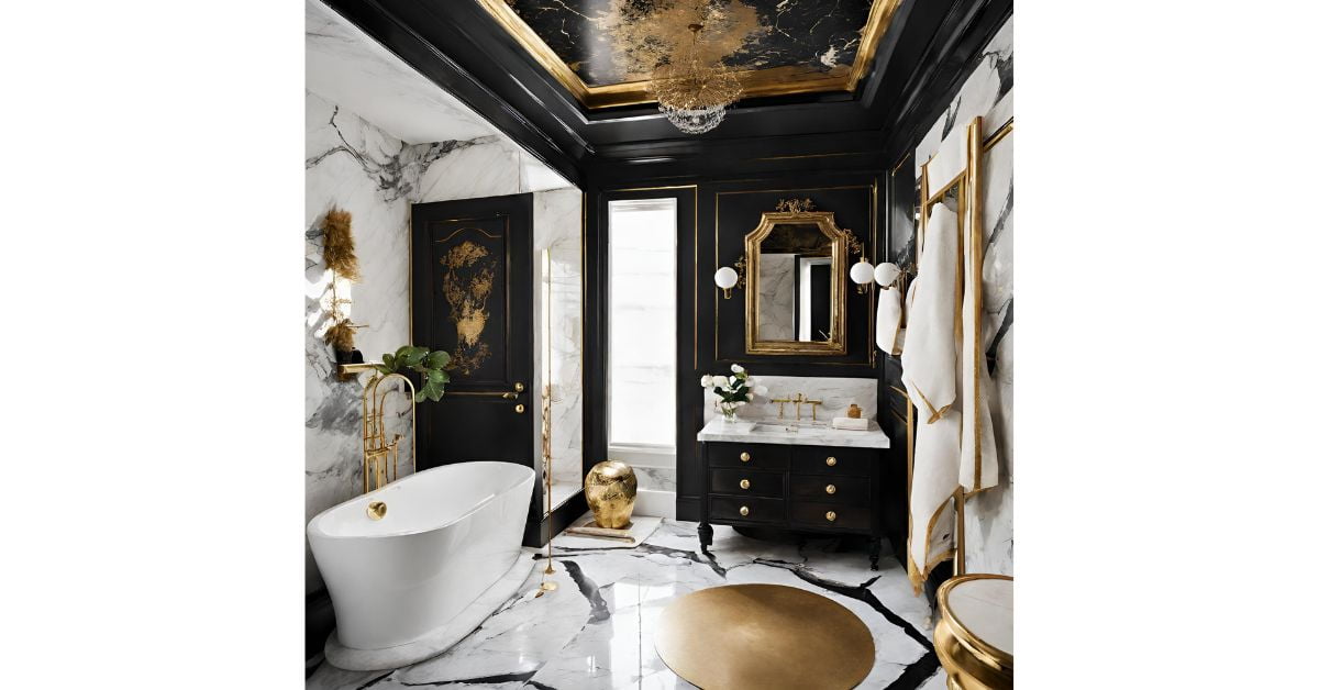 Creative black ceiling bathroom ideas for your Bathroom 2024