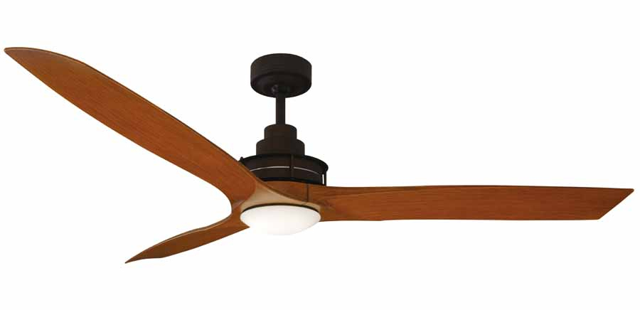Flinders Ceiling Fan LED & Wall Control 56" Rubbed Bronze