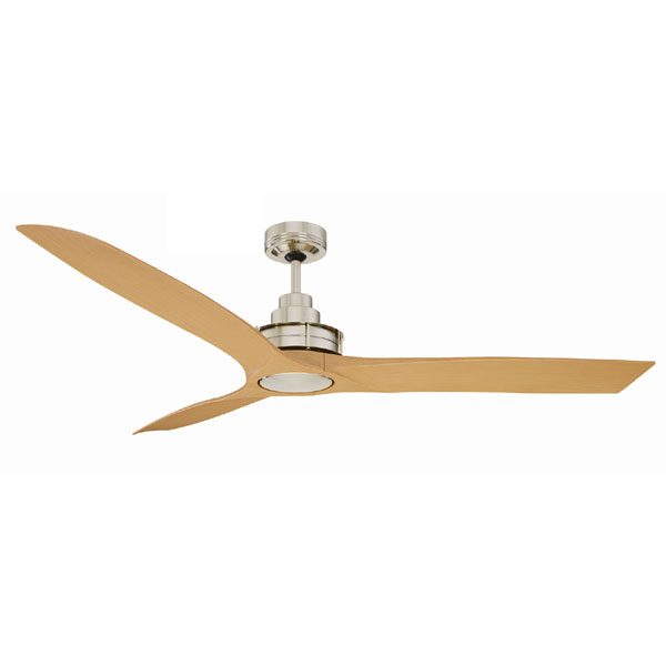 Flinders Ceiling Fan with Wall Control 56" Brushed Chrome