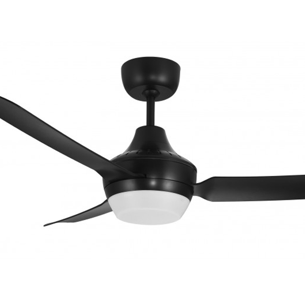 Stanza AC Ceiling Fan with B22 Light Black 48" Ventair