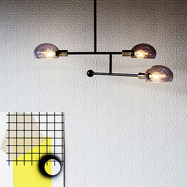 Art Deco Style, Blown Vinyl, Paintable Wallpaper Ceiling Roses and Coving