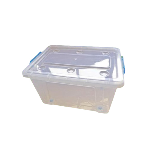 PLASTIC STORAGE BOX W/ WHEELS & LOCKING COVER 35 LITRE (12PC/SET) CEJ