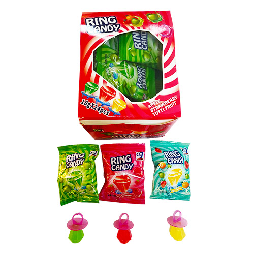 24CT RING CANDY MIXED FLAVORS 24DISP/CTN (10G) CEJ Distributors Ltd.