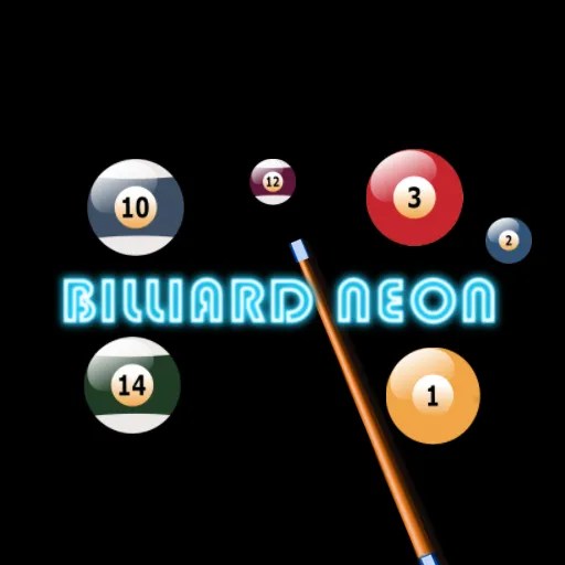 Billiard Neon Free Online Games on Ceku Games