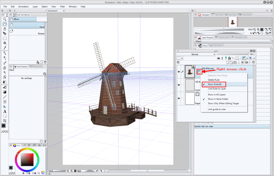How can i remove these grid ? CLIP STUDIO ASK