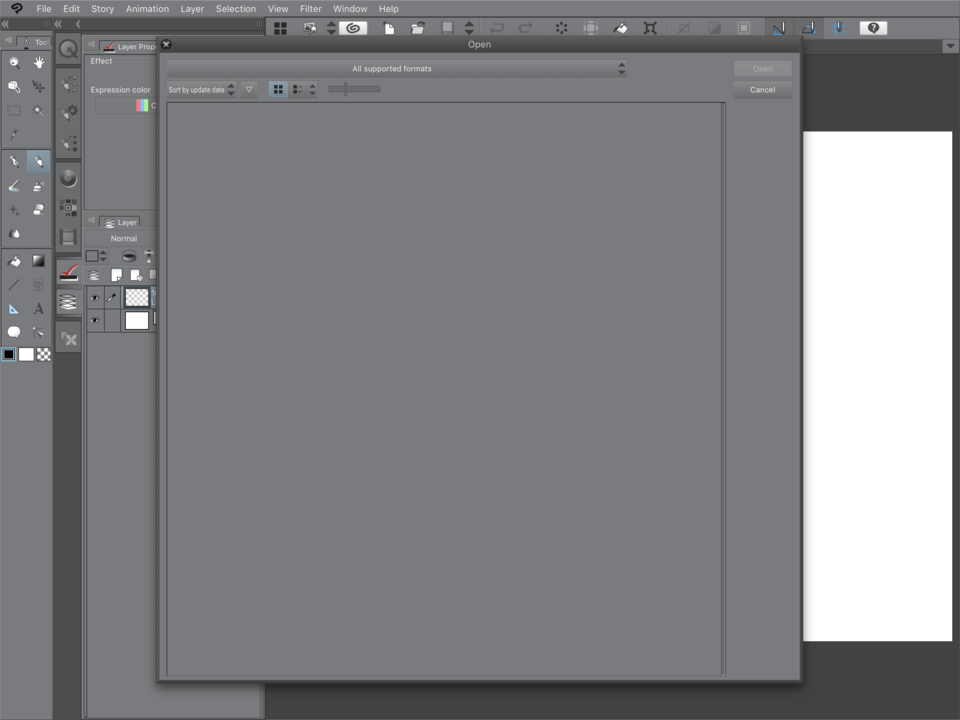 How to open files (import) on iPad Pro? CLIP STUDIO ASK