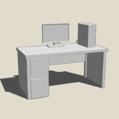 ☆Computer Desk - CLIP STUDIO ASSETS