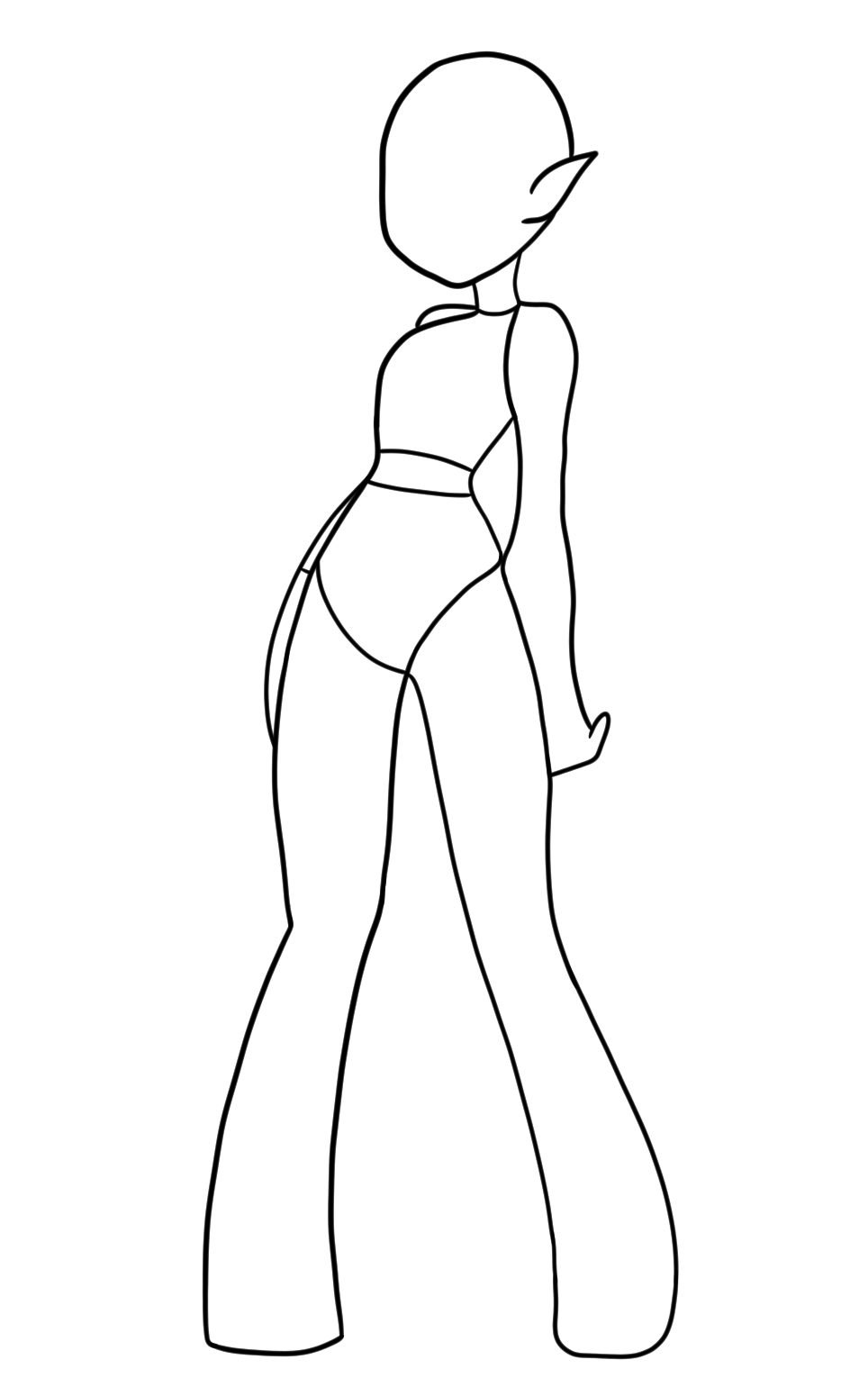 Female pose CLIP STUDIO ASSETS