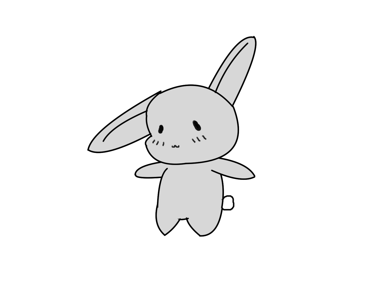 Dessins de lapins à imprimer. Comment Dessiner Facilement Un Lapin Avec L Outil Courbe Dessiner Avec Des Outils De Figure 1 Par Tadami San Clip Studio Tips