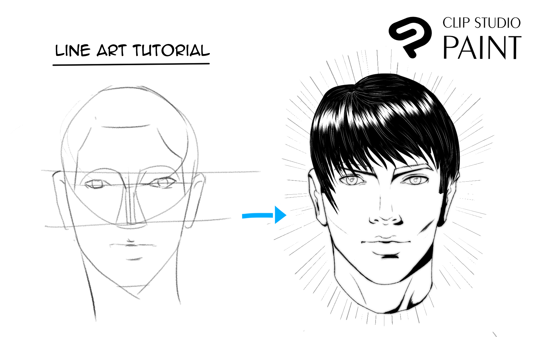 line art tutorial sketches Damon Chio