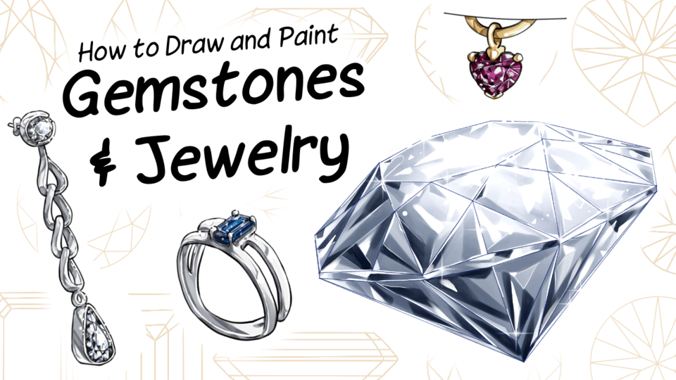 How to Draw and Paint Gemstones and Jewelry by Cheishiru Make better
