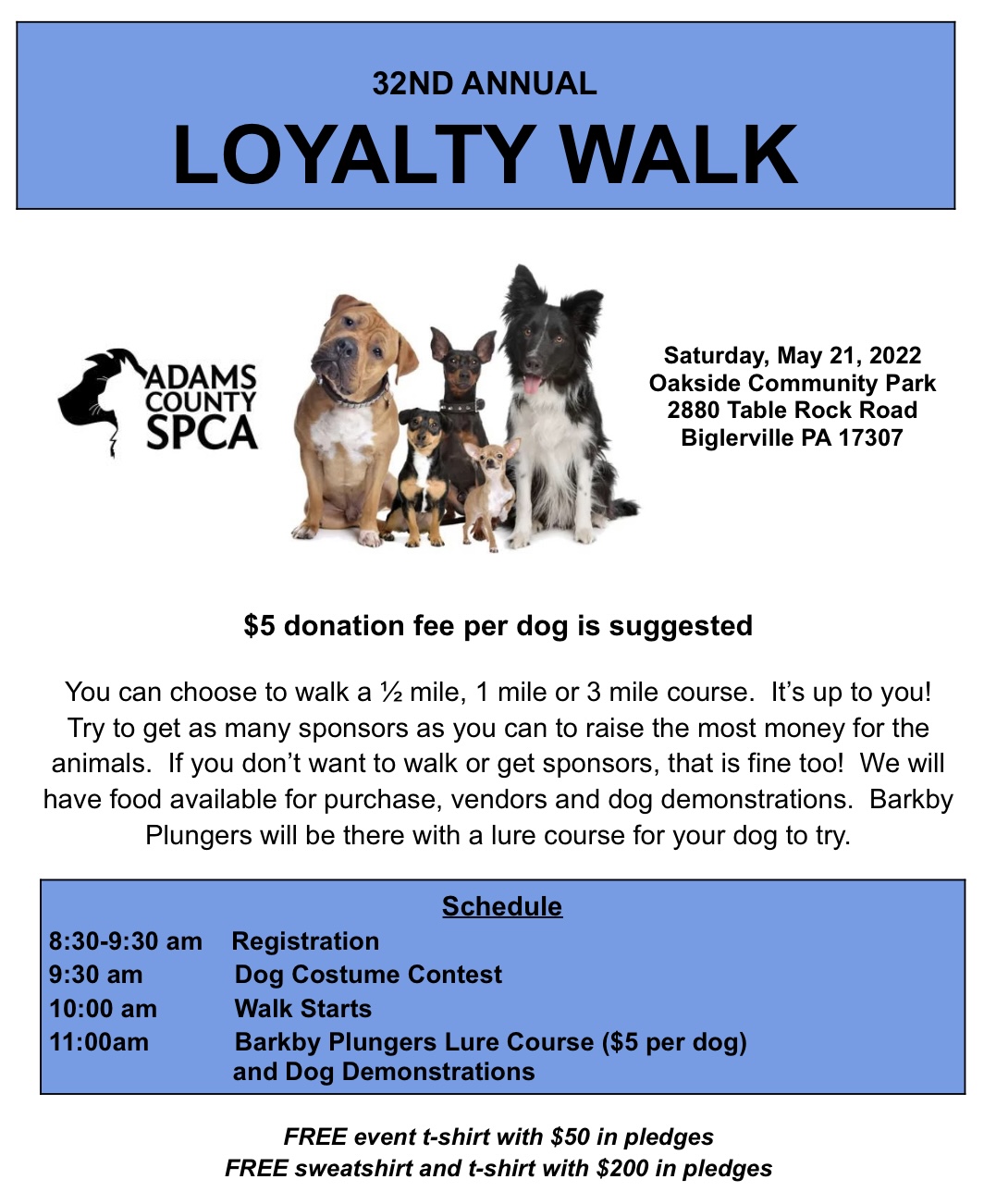 Adams County SPCA Loyalty Walk