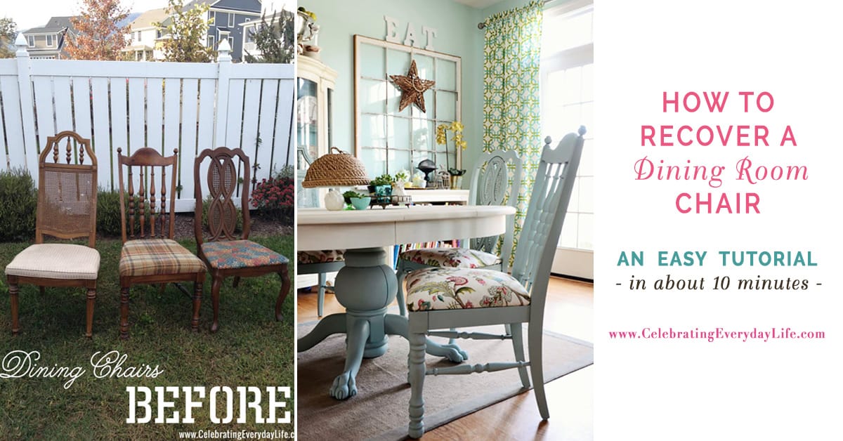 How to Recover a Dining Room Chair Easily