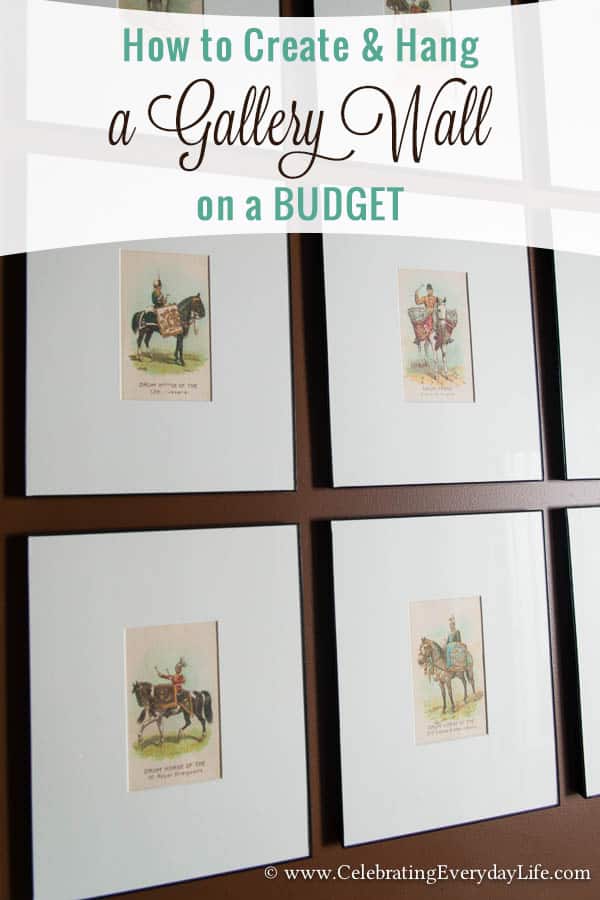 How to Create & Hang a Gallery Wall on a Budget